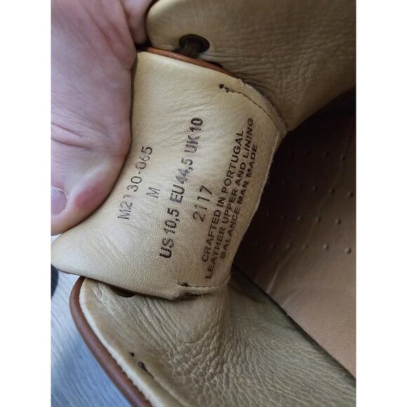 Samuel Hubbard Men\'s 10.5 Brogue Dress Shoe Tan Leather 2117 Made In Portugal main image 7
